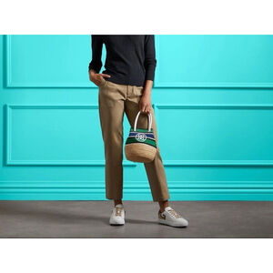 G/Fore Womens Patch Pocket Stretch Italian Cotton Twill High Rise Pants Dune 4